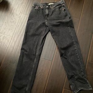 Levi’s Low pro straight womens jeans in Breathe in- dark wash